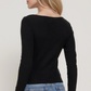 Active Basic - Long Sleeve Boat Neck Top|349