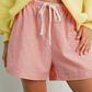 Buttermelon - Casual Striped Drawstring Shorts|176