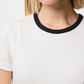 Pieces - Ribbed Basic Tee|2233