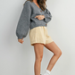 Buttermelon - Casual Striped Drawstring Shorts|179