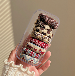 Lady June - Hair Ties Red/ Brown|1815