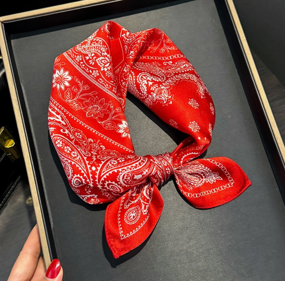 Lady June - Paisley Silk Scarf | 100% Mulberry Silk|1825