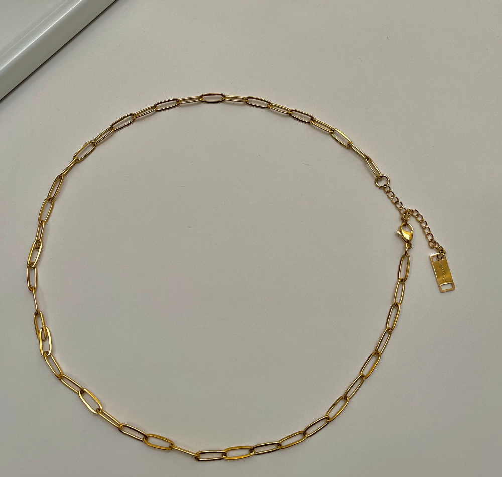 Paperclip Necklace - 18K PVD Gold Plating|1448