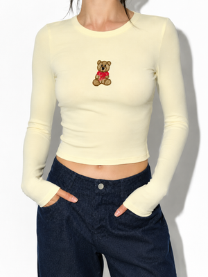 Pretty Garbage - Mason Bear Beaded Top
