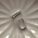Small Ray Ribbed 2.0 Earrings - Silver|2196