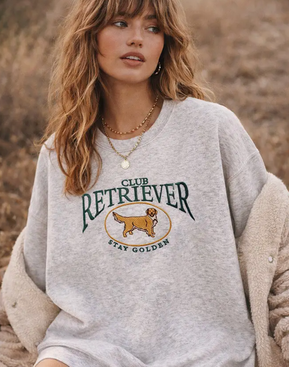 Embroidered Retriever Club Sweatshirt|1859