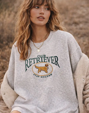 Embroidered Retriever Club Sweatshirt|1859
