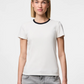Pieces - Ribbed Basic Tee|2232