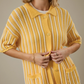 Sunday Edition - Button Down Stripe Crochet Top|37