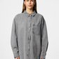 Pieces - Grey Wash Oversized Denim Button Up|2994