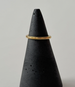 Plain Stacking Ring - 18K PVD gold plating|2179