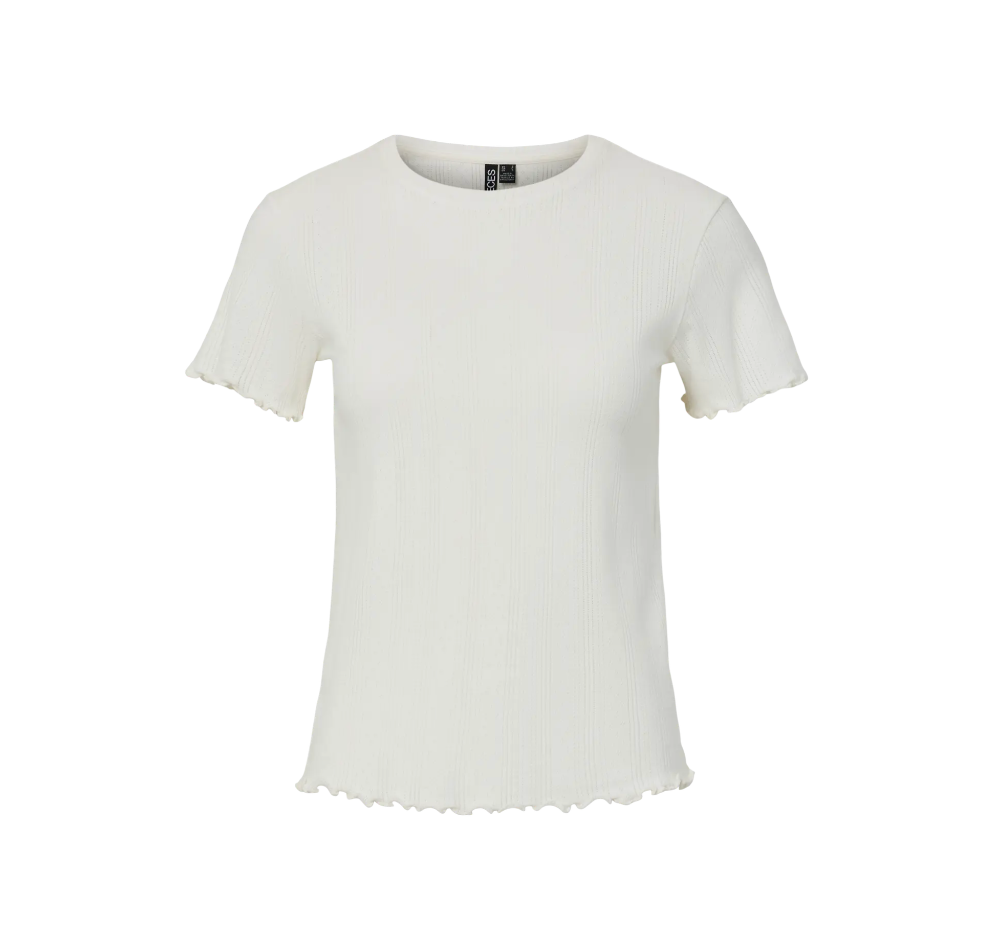 Pieces - Pointelle Tee|2971