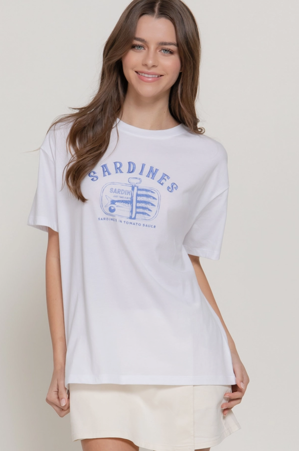 Active Basic - Embroidered Sardines Top|387