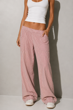 Le Lis - Elastic Waist Big Pocket Barrel Pants|1418