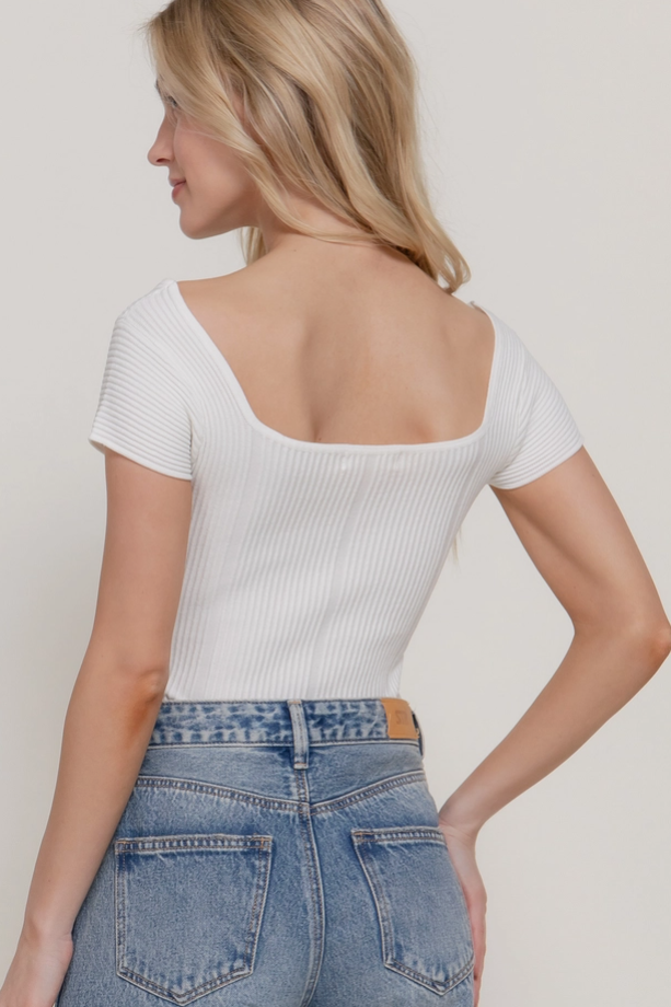 Active Basics - Cap Sleeve Textured Body Suit|297