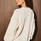 Le Lis - Embroidered Dog Whipstitch Crew Neck Knit Sweater|3696