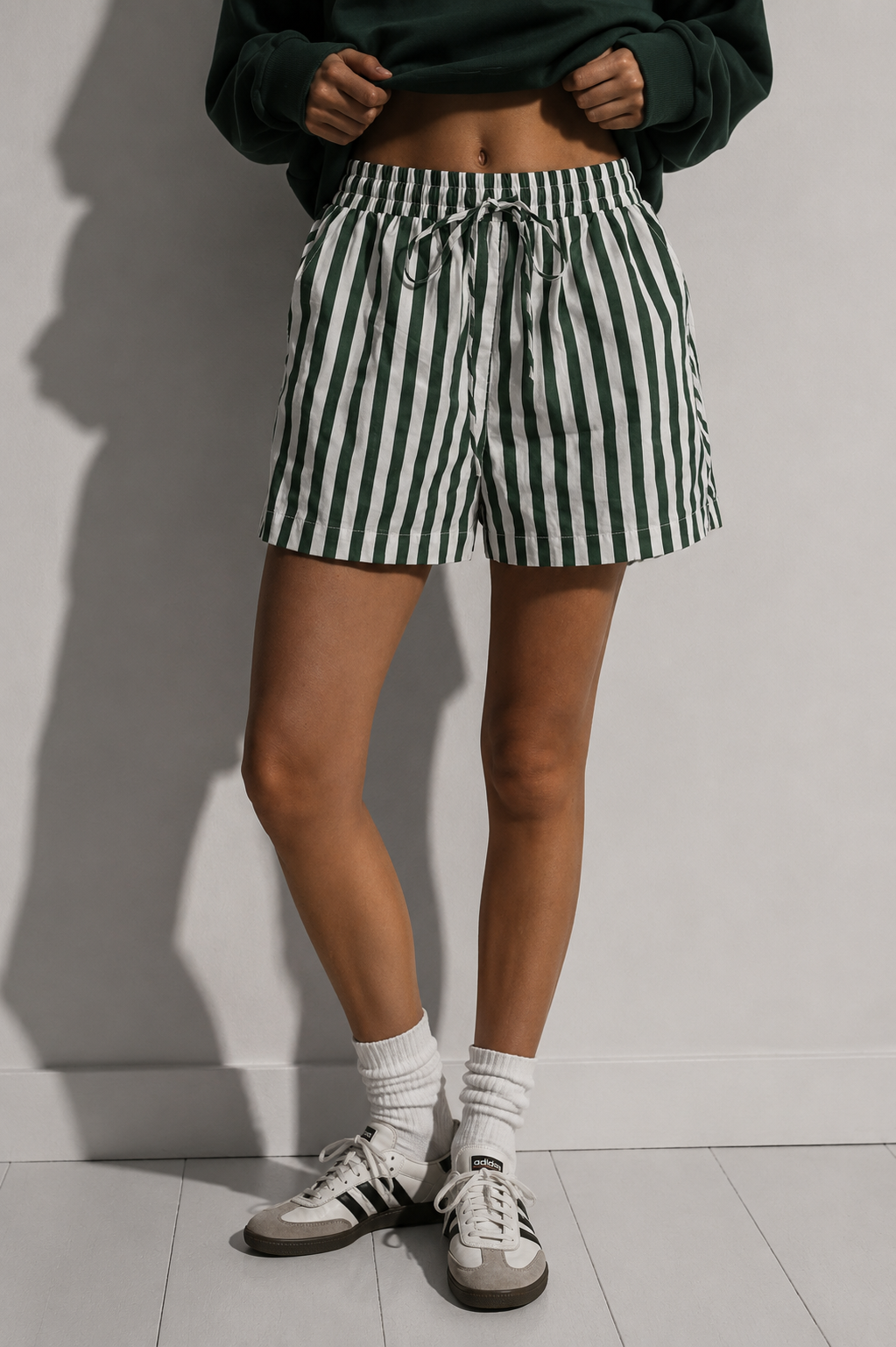 Buttermelon - Striped Drawstring Pocket Boxer Shorts
