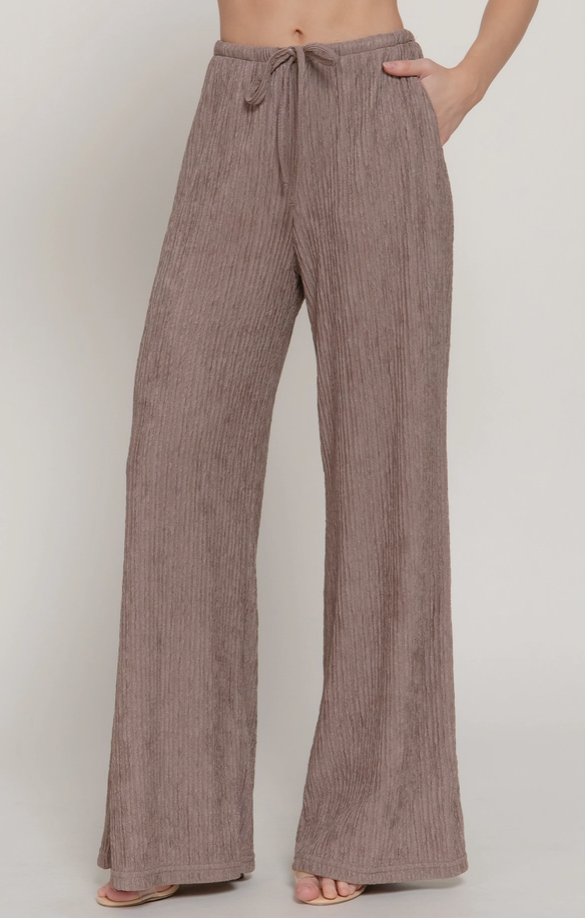 Active Basic -  Crinkle Knit Pants|456