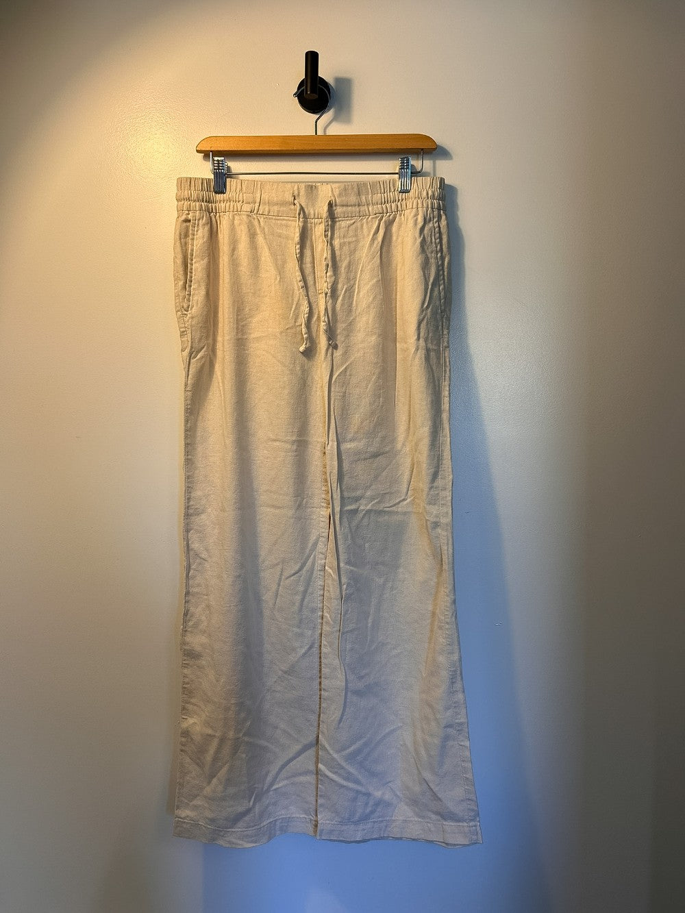 Wide Leg Linen Blend Pants - No Tags S/M|5401