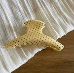 Lady June - Yellow Poka Dot Claw Clip|1829