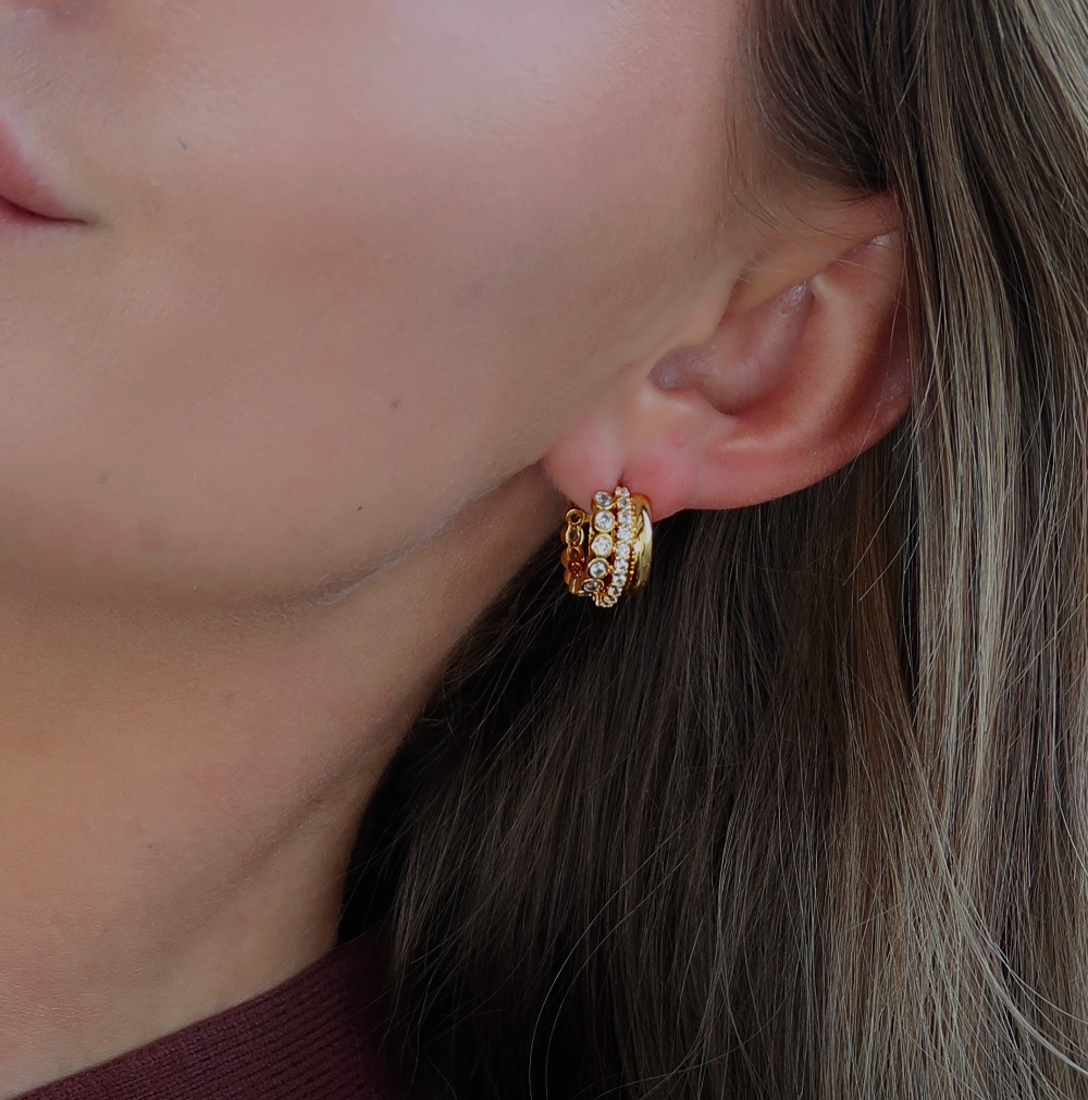 Bushra Huggies- 18k gold plated|1852