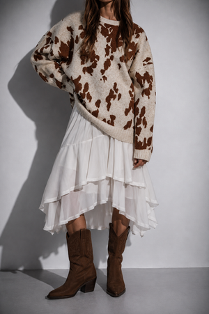 By Together - Corduroy Tiered Flare Mini Skirt
