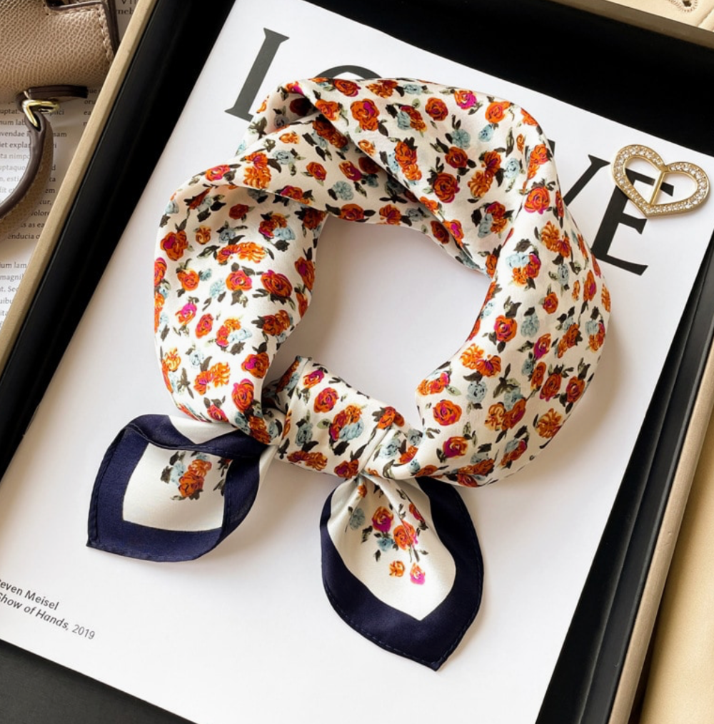 Lady June - Silk Scarf | 100% Mulberry Silk|2051