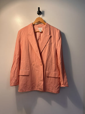 H&M Linen Blend Blazer - M|4597