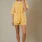 Sunday Edition - Button Down Stripe Crochet Top|36