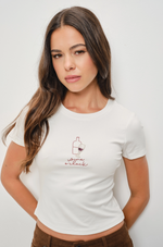 Pretty Garbage - Choeri Wine Glass Baby Tee|5399
