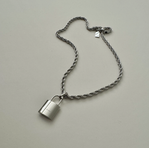 Love Lock Necklace- Silver|2097