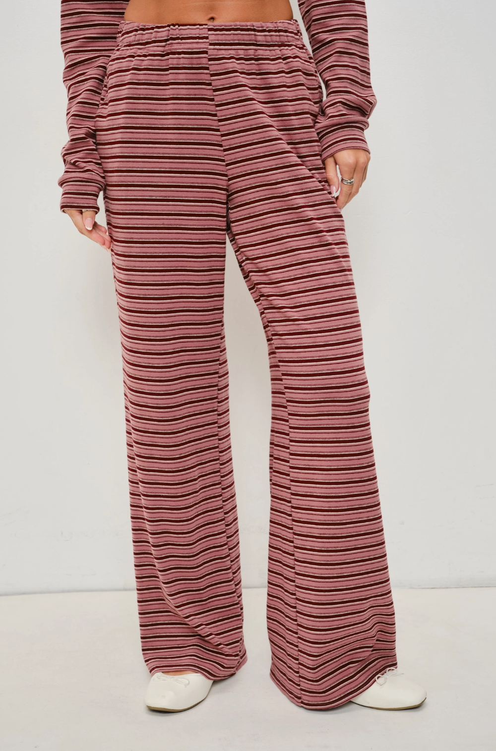 Pretty Garbage - Francis Striped Lounge Pants|5392