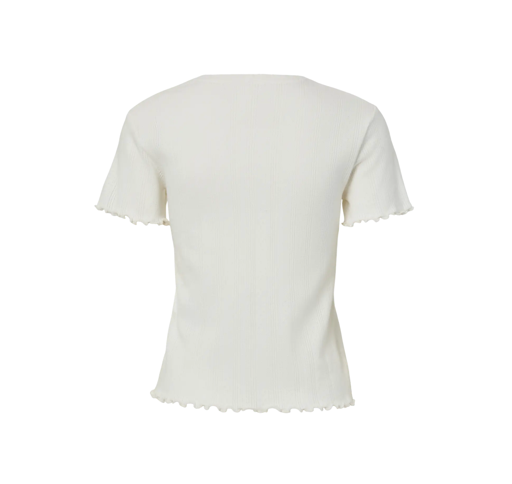 Pieces - Pointelle Tee|2970