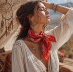 Lady June - Paisley Silk Scarf | 100% Mulberry Silk|1824