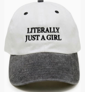 Funky junque - Baseball Cap-Literally Just A Girl|1763