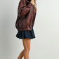 Buttermelon - Collared Zip-Front Leather Jacket|185
