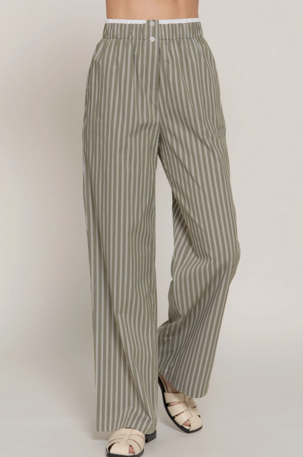 Active Basic - Contrast Waist Band Boxer Pants|320