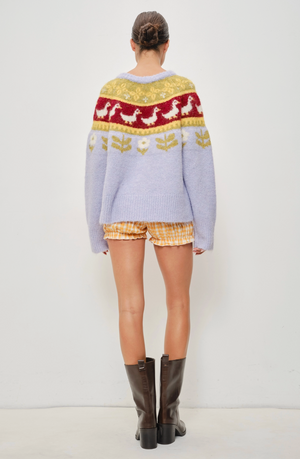 Nordic Goose Button Down Cardigan|4773