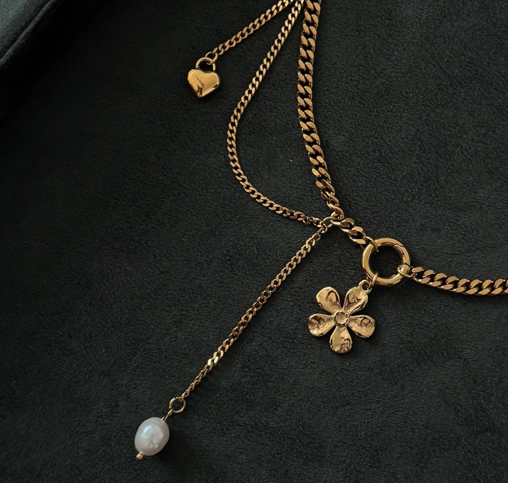 Willow Necklace - 18K PVD Gold Plating|1430