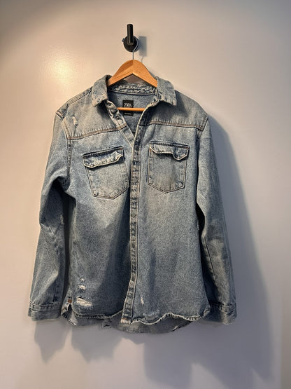 Zara Denim Button Up - XL|2828