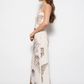 Pretty Garbage - Welles Shell Print Mesh Maxi Dress|154
