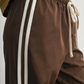 Buttermelon - Striped Drawstring Wide-Leg Cuffed Pants|255
