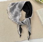 Lady June - B&W Triangle Hair Scarf|1808