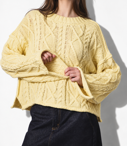 Le Lis - Oversized Cable Knit Sweater