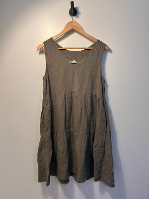 Puplum Dress Linen Small *Reg $135|3780
