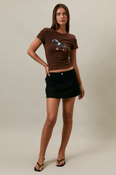 Le Lis - Horse Graphic Baby Tee|132