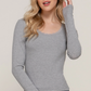 Active Basic - Rib Knit Long Sleeve With Lace Trim|364