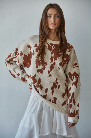 By Together - Knit Sweater Animal Pattern|558