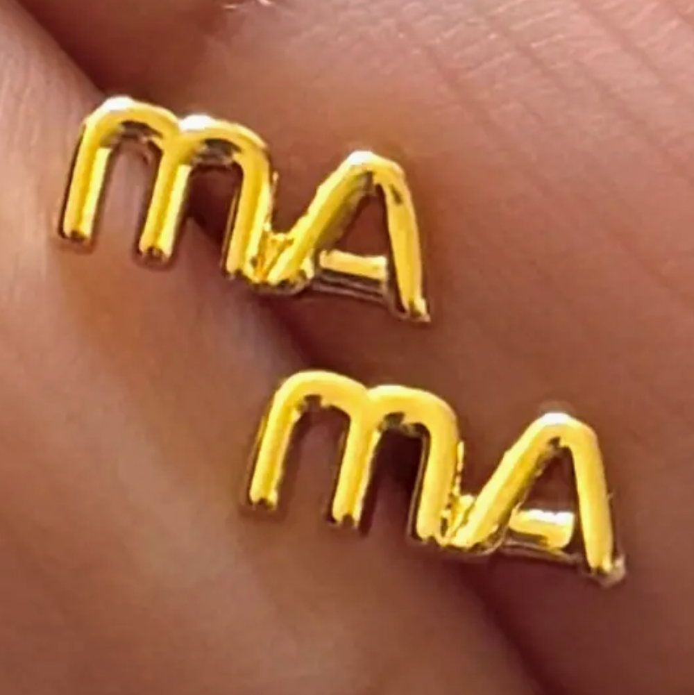 Ma Studs  - 18K PVD Gold Plating|1623