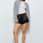 Pretty Garbage - Isla Lace Trim Satin Shorts|139